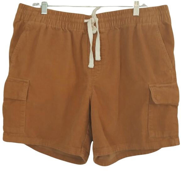 No Boundaries Other - No Boundaries Corduroy Shorts XL 40/42 Brown Tan Cargo Utility 5 Pocket Stretch